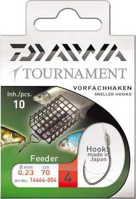 Produktbild von Daiwa Tournament Feederhaken Gr.12 Gebundene Feeder-Vorfachhaken