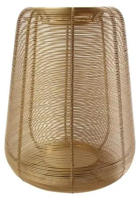 Zdjęcie produktu dla Mars & More, latarnia, żelazo, kolor złoty, wysokość 30 cm, średnica 24 cm