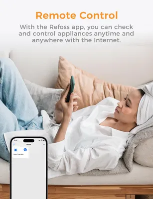 Produktbild von Refoss WLAN Steckdose Zeitschaltuhr Steckdose 4er Pack Smart Alexa Steckdose mit Fernbedienung, Smart Home WiFi Steckdose mit Sprachsteuerung, Smart P