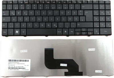 Obrázok produktu pre GERMAN - Čierna klávesnica kompatibilná s klávesnicou Quantan P/N: AENK5U034384A