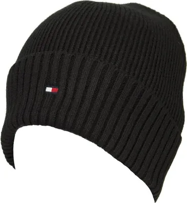 Produktbild von Hutmütze Mann TOMMY HILFIGER mit Stulpe Artikel AM0AM06573 Baumwolle BEANIE, UNICA - ONE SIZE, Cotone 95%,Cashmere 5%