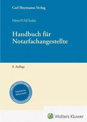 Produktbild von Handbuch für Notarfachangestellte