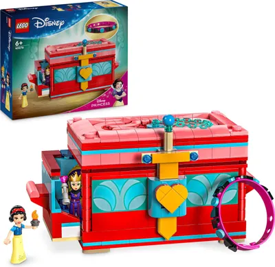 Produktbild von LEGO ǀ Disney Schneewittchens Schmuckkassette, Bauspielzeug für Kinder mit Schneewittchen, der bösen Königin und Armband, Geschenk für Mädchen und Jungen ab 6 Jahren 43276