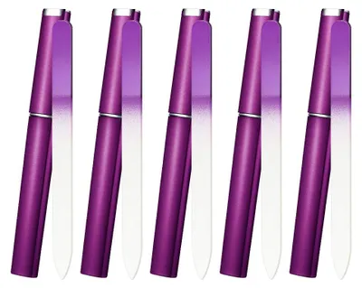 Produktbild von Glasnagelfeile, doppelseitige Nagelfeile, Nagelfeilen-Set
