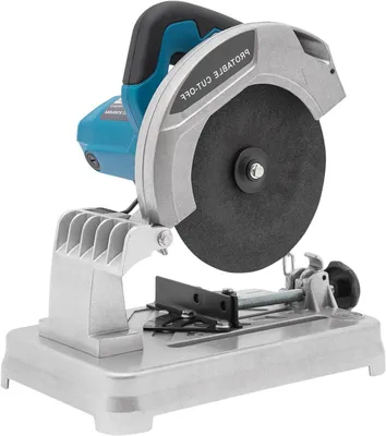 Immagine prodotto di Mini sega circolare – Sega da banco compatta – Taglio di precisione – Angolo regolabile – Spessore di taglio: 50 mm – Colore: blu argento