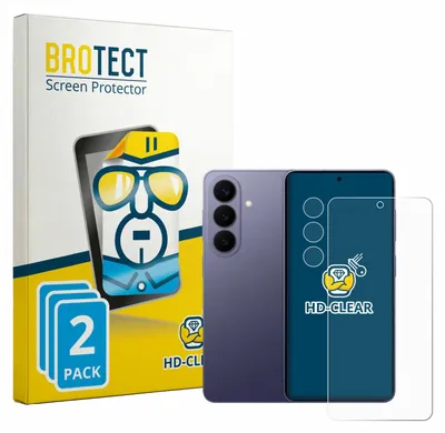 Produktbild von 2x Für Samsung Galaxy S26 Enterprise Edition (Display+Kamera) Schutzfolie BROTECT Displayschutz Display Schutz Folie Klar Transparent