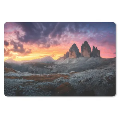 Produktbild von MuchoWow® Schreibtischunterlage Felsen - Berg - Sonnenuntergang - Landschaft 60x40 cm - XXL Mauspad - Großes Mauspad