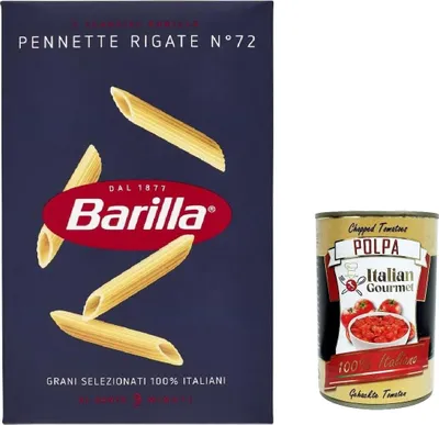 Produktbild von 20x Pasta Pennette rigate Nr. 72, 100% italienisch Nudeln 500 g pack + Italian Gourmet polpa 400g