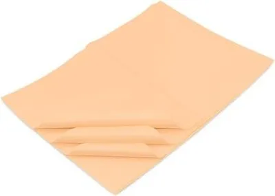 Zdjęcie produktu dla Bibuła gładka 20g 50x70cm Brzoskwiniowa - papier ozdobny - 100 arkuszy