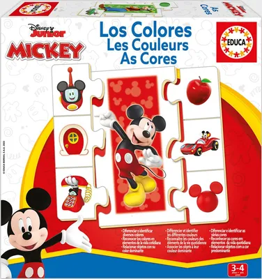 Zdjęcie produktu dla Educa Borras - Gra edukacyjna Disney Mickey "Ucz si kolorw" - Premium Akcesorium