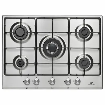 Obrázok produktu pre Vstavaná varná doska CONTINENTAL EDISON CECTG5VIX, plynová, 5 horákov, WOK horák, nerezová oceľ