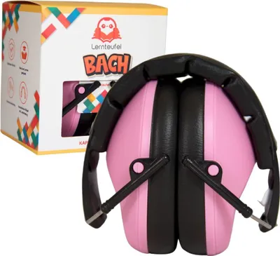 Produktbild von Lernteufel "Bach" baby pink Gehörschutz Kinder, Ohrenschützer Kinder, Lärmschutz Kopfhörer für Kinder mit Autismus zum Schlafen bzw. Lernen | Verstellbares Kopfband, SNR 22db NRR 34dB