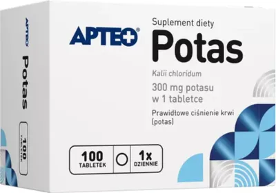 Immagine prodotto di Apteo Potassium, 100 compresse - Validità a lungo termine!