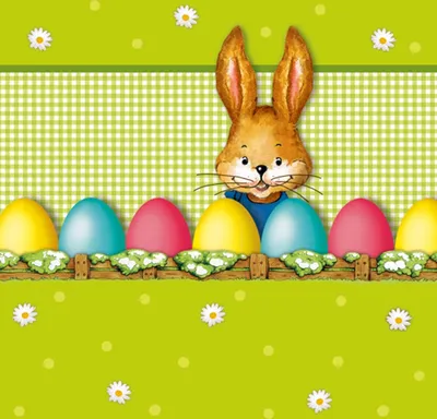 Produktbild von PAPSTAR Oster-Motivservietten "Hello Bunny" 330 x 330 mm 20 Stück