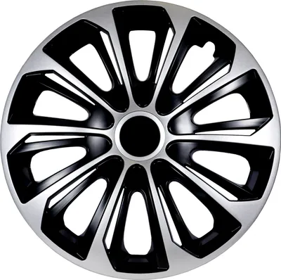 Produktbild von NRM Radkappen Radzierblenden Radblenden Set 4 Stück Drift Auto KFZ 16 Zoll SD silber schwarz