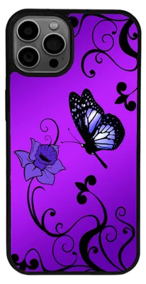 Produktbild von TPU Silikon Hülle für iPhone 16 Handy Cover Case Schutzhülle Handyhülle Bumper MOTIV 259 Butterfly Blume