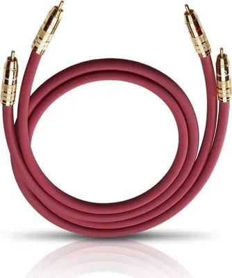 Produktbild von OEHLBACH NF 214 MASTER SET bordeaux 2x0,5m Audio-Cinchkabel