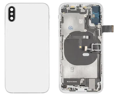 Produktbild von iPhone XS Gehäuse mit Backcover Silber