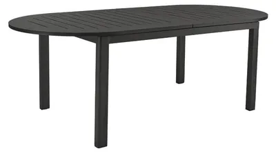 Produktbild von Esstisch Lomma 110 x 73 x 220/280 cm Aluminium Schwarz
