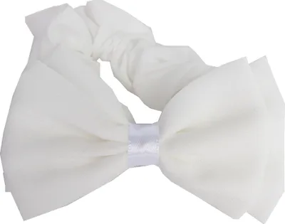 Produktbild von Schleife Haargummis Zopf-Halter Bow weiß