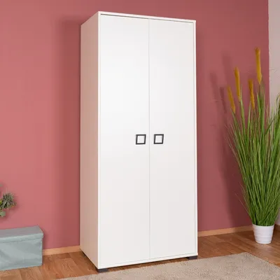 Produktbild von Jugendzimmerschrank Weiß 198x84x56 cm