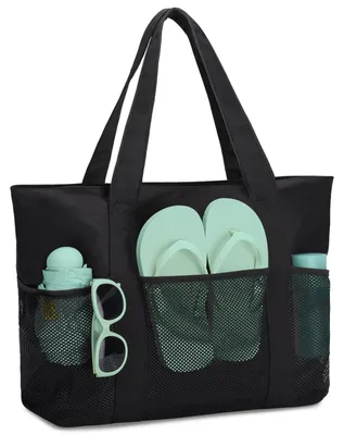 Image de Sac de plage étanche avec fermeture éclair, sac de plage d'été pliable