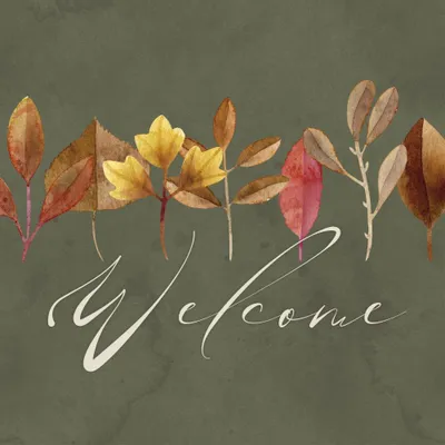 Produktbild von Servietten 33x33 cm - Welcome Leaves Napkin
