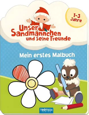 Produktbild von Trötsch Mein 1. Malbuch Sandmännchen 12 x 15,5 x 0,8 cm, 80 Seiten