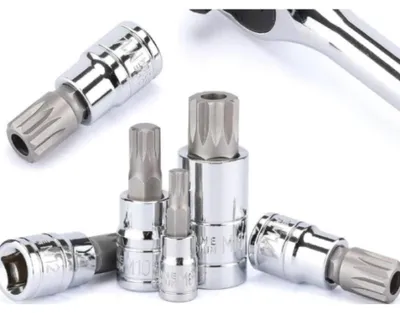 Produktbild von 10tlg Steckschlüssel 1/2 Innen Vielzahn Nüsse M4-M18 Nuss Set Stecknüsse Satz