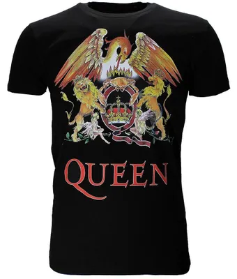 Immagine prodotto di Maglietta Queen Classic con stemma e logo | Iconica maglietta della band - S
