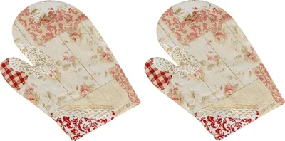 Produktbild von Küchentuch - 2pcs - 28x18 cm - Rosa,Beige