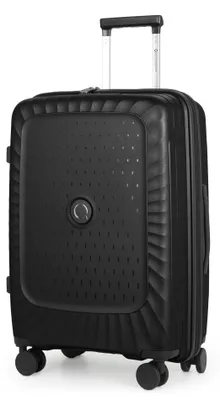Immagine prodotto di Kotti - Valigia da viaggio espandibile, con robusta struttura in PP, trolley sostenibile, taglia M / 65 cm / 65-74 L / capacità bagagli da 15-20 kg - Trolley rigido, con serratura TSA, colore nero