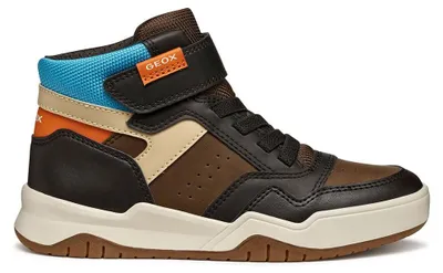 Produktbild von Geox JUNIOR J Perth Boy Sneakers Brown/LT Blue 28_EU