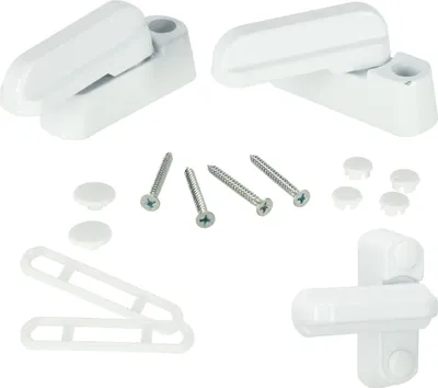 Image de Serrure de fenêtre de sécurité blanche 2 pièces