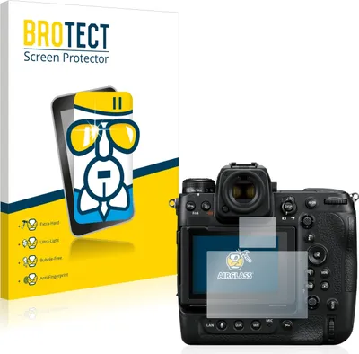 Produktbild von BROTECT Schutzglas für Nikon Z 9 (Display + Schulterdisplay) Schutzfolie Panzer Folie Glas Display Schutz klar