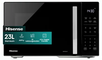 Obrázok produktu pre Hisense H23MOBS5HC, Na pracovnú dosku, Kombinovaná mikrovlnka, 23 L, 900 W, Vstavaný displej, Tlačidlá