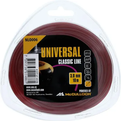 A package containing red trimmer line.