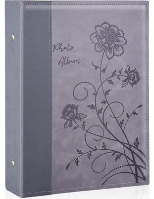 Obrázek produktu pro Fotoalbum 10x15 cm, kapacita 300 fotografií, vzhled Imitace kůže, barva šedá