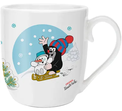 Produktbild von TRÖTSCH - Der kleine Maulwurf \Im Winter\" : Kindertasse Porzellan spülmaschinengeeignet mikrowellengeeignet: Kaffeetasse Teetasse Geschenkidee Geschenk Tasse"