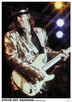 Productafbeelding van Stevie Ray Vaughan - Philadelphia 1986 - Poster - 59x84 cm