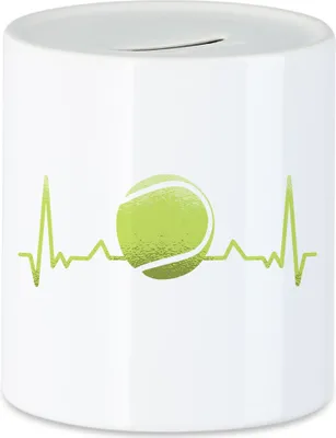 Produktbild von Tennisball Spardose Tennisschläger Spieler Spiel Spielball Sport Freizeit Hobbie Tennisplatz Tennis Schläger