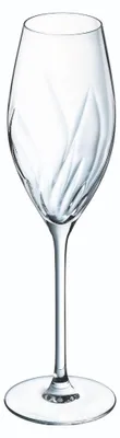 Image de 4 flûtes 24 cl Swirly - Cristal d'Arques