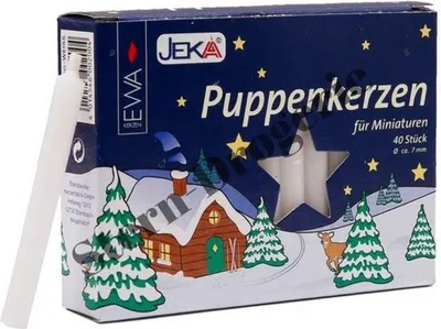 Produktbild von Ebersbacher Wachswaren Puppenkerzen wei? PL40100010