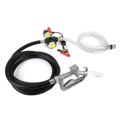 Obrázek produktu pro 12V naftové přečerpávací čerpadlo, příkon 200 W, průtok 45 l/min, černá barva