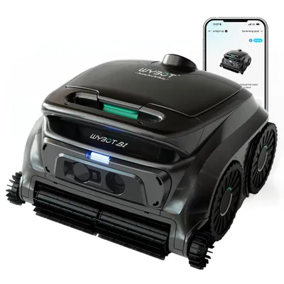 Produktbild von WYBOT B1/OS600: Kabelloser Poolroboter, 6,5kg leicht, 120 Min Laufzeit, 180μm Filter, App-Steuerung​