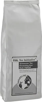 Produktbild von Abrahams 500g Darjeeling first flush schwarzer Tee Initiative TGFOP