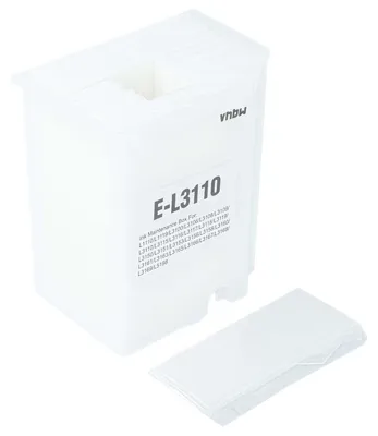 Produktbild von vhbw Resttintenbehälter kompatibel mit Epson L3158, L3160, L3161, L3150, L3151, L3153, L3156, L3163, L3118, L3119 Tintenstrahldrucker - Wartungsbox
