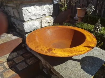 Produktbild von Edelrost Dekoschale mit Rand Schale mit Rand - 60 cm