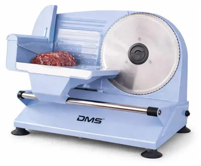 Produktbild von DMS Allesschneider, Brotschneidemaschine - Blau - 400 Watt - Edelstahlklinge