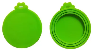 Zdjęcie produktu dla Go Go Gadget – Silikonowa pokrywka – wielokrotnego użytku – pokrywka 3-w-1 – idealna do pojemników – 9 cm – 1 sztuka – zielona